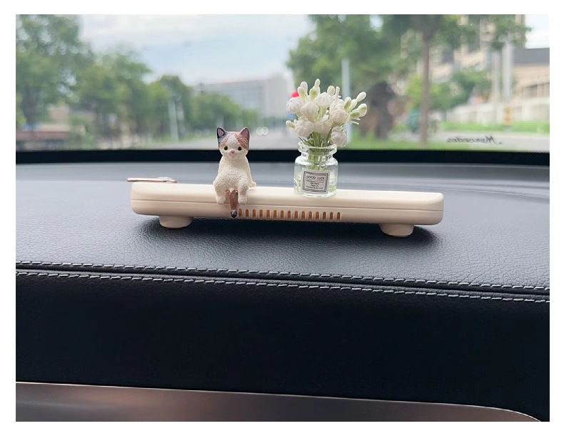 Car Temporary Parking New Mobile Phone Number Plate Car Cute Cartoon Aromatherapy Creative Move Inside Parking Ornaments