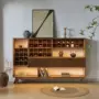 实木客厅家用老榆木餐边柜
