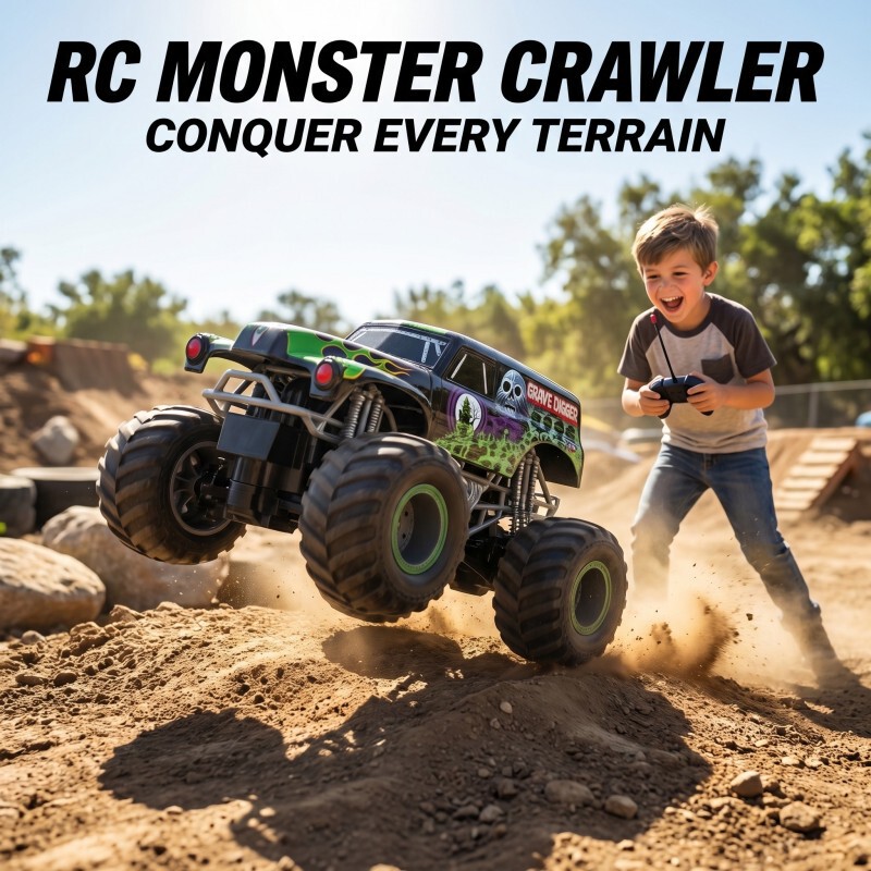 New Product Amazon Cross-Border All-Terrain Shark Monster Truck Remote Control Car High-Speed Racing Toy for Children and Boys