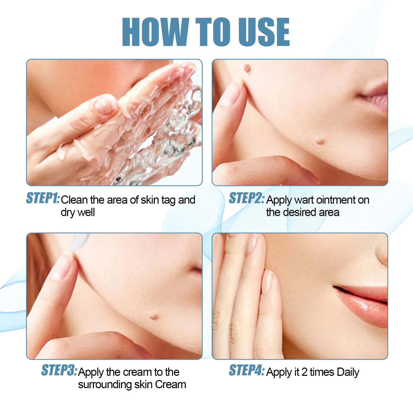 EELHOE Skin Cleaning Cream Facial Flat Wart Masat Granules Filamentous Smooth Care_voghion.com