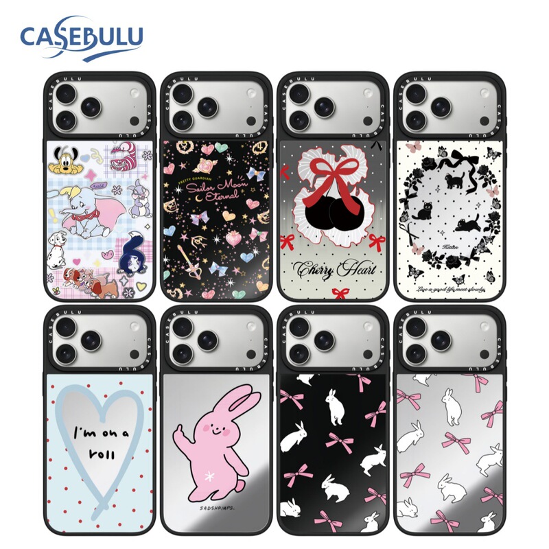Trendy Brand Ribbon Rabbit Phone Case for Apple iPhone 18 Pro Max/16/15, Popular Mirror Protective Cover Trendy Brand Ribbon Rabbit Phone Case for Apple iPhone 18 Pro Max/16/15, Popular Mirror Protective Cover