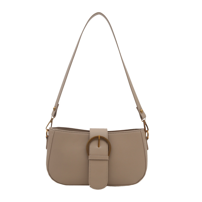 Simple retro hebilla de cinturón bolso de tendencia de mujer 2025 primavera nuevo nicho de diseño de brazo popular bolso de hombro