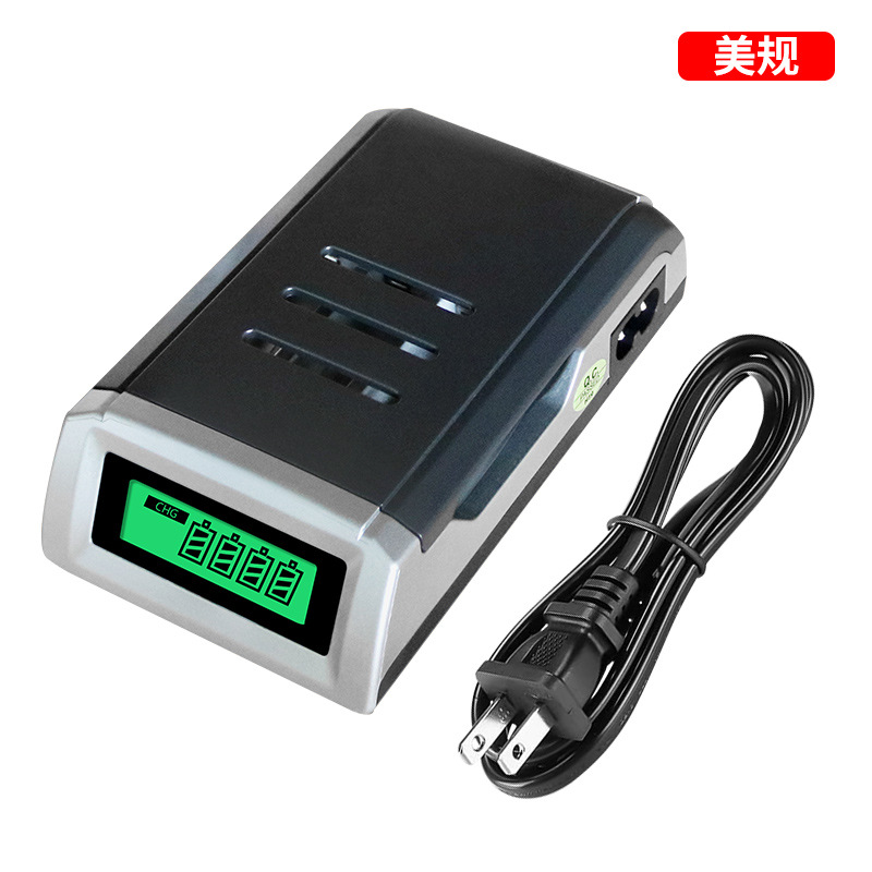 4슬롯 LCD 충전기 - 미국 표준