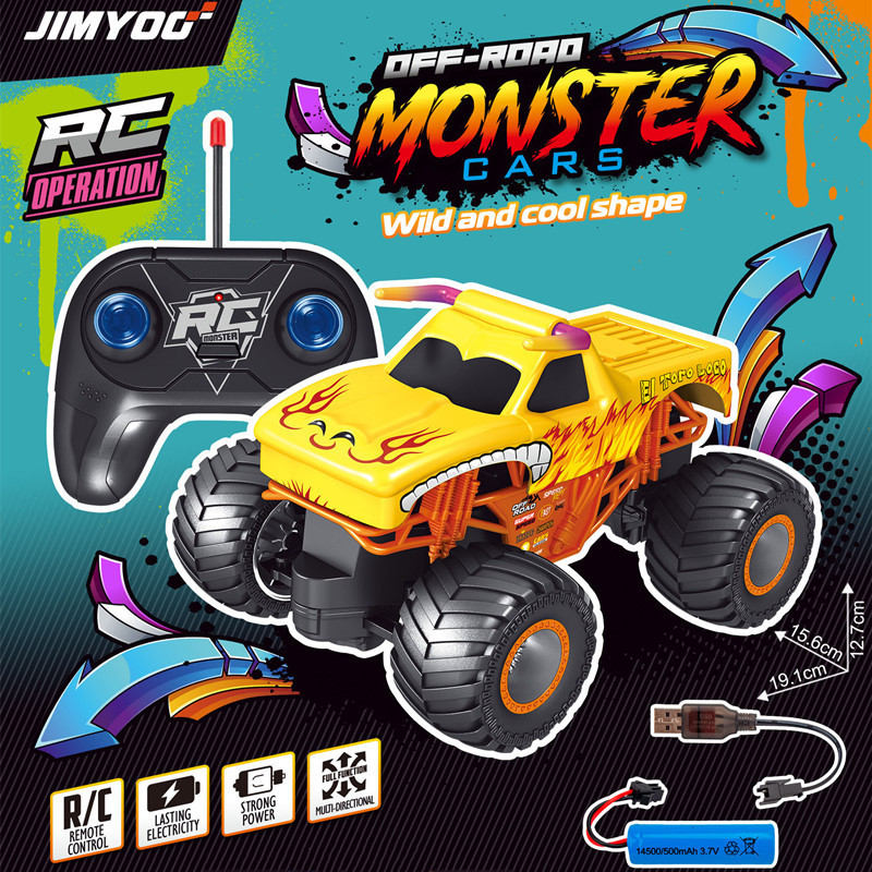 越境新品怪獣大足車1:20リモコンカー漫画怪獣子供車四通路オフロード車|undefined