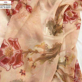 厂家直销 新款花卉面料雪纺印花布料连衣裙春夏服装吊带衫