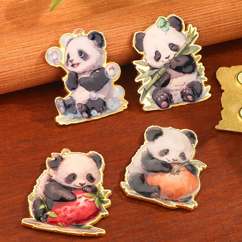 팬더 냉장고 스티커 자기 스티커 청두 창조적 인 기지 문화 및 창조적 인 기념품 관광 주변 사천 동반 외국인 선물