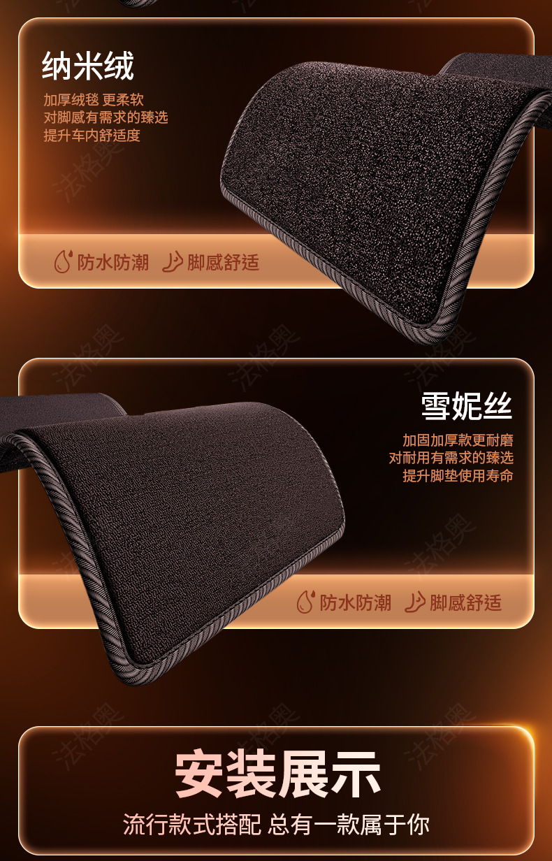 Suitable for Wuling Hongguang EV, fully enclosed, specialized for pure electric five-seater/six-seater TPE car floor mats