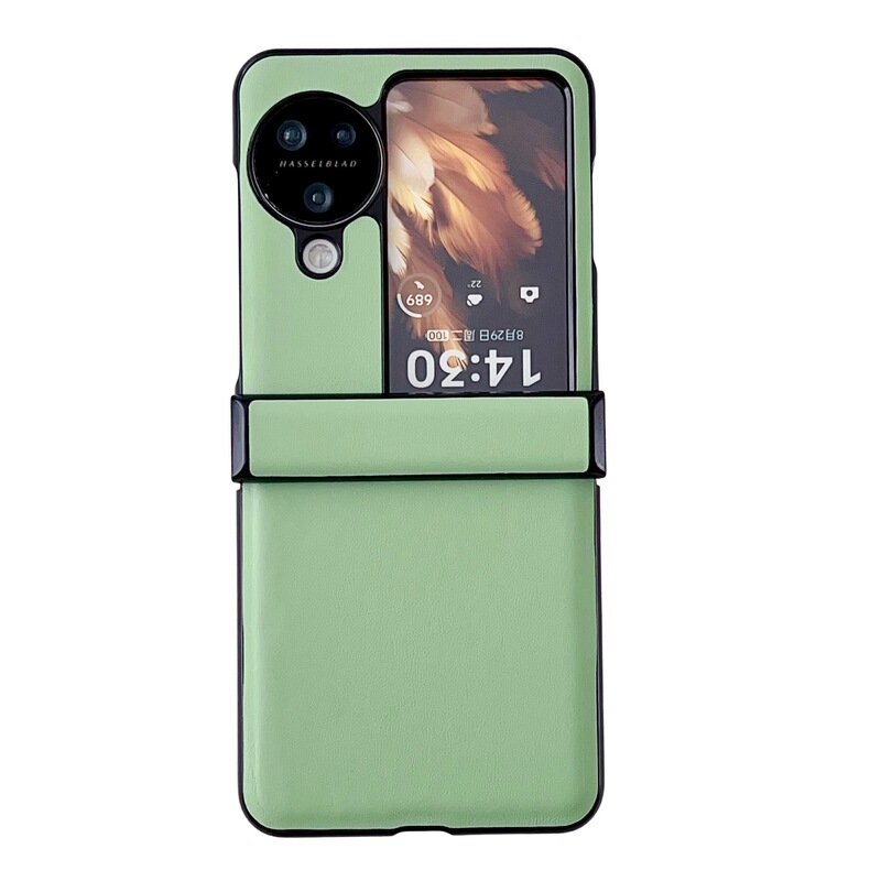 Oppo find n3 flipを適用した新型モランディ純色皮紋三段シンプルな携帯ケース|undefined