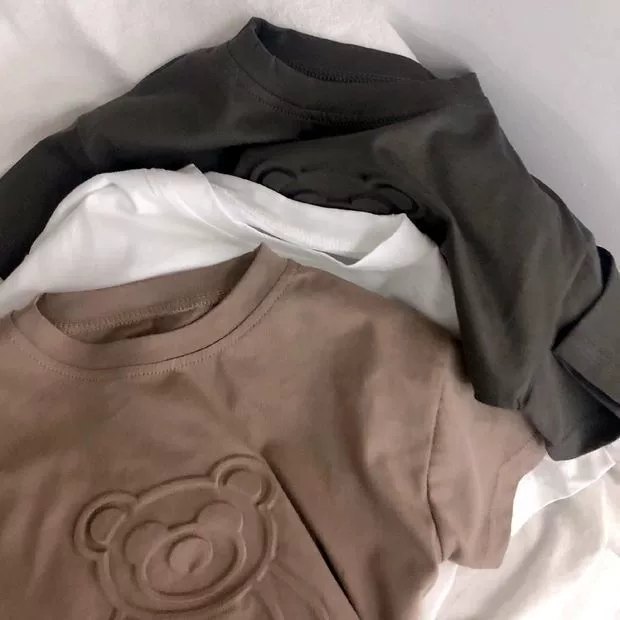 Футболка для мальчиков с принтом детеныша детское трехмерное хлопковое летнее футболка с короткими рукавами для девочек повседневная рубашка