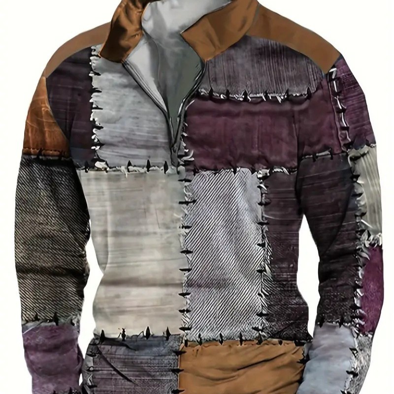 Camisa POLO de manga larga clásica de todo fósforo para hombre otoño nuevo suéter cálido con cremallera MB14