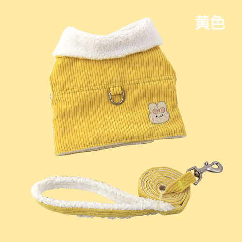 Dog clothes, winter clothes, Teddy plus velvet, pet small dogs, Bichon Frize, Pomeranian puppies, cat leash, dog leash