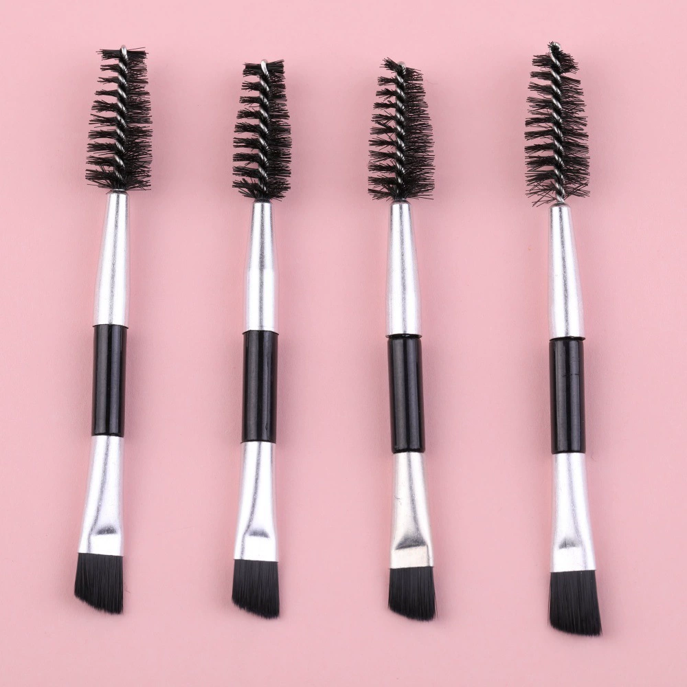 Makeup Brush Set, 11-Piece Multi-Tool Kit, aluminum ferrule, assorted eye & lip tips