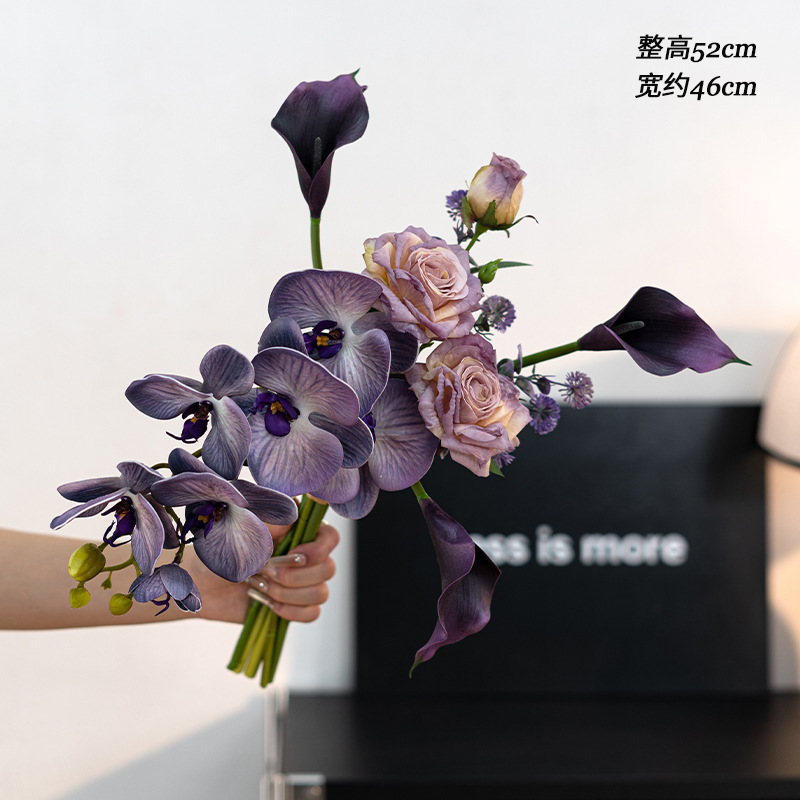 メーカー卸売デザイン胡蝶蘭造花花束リビングルームの装飾品造花装飾花テーブルフラワーアレンジメント|undefined