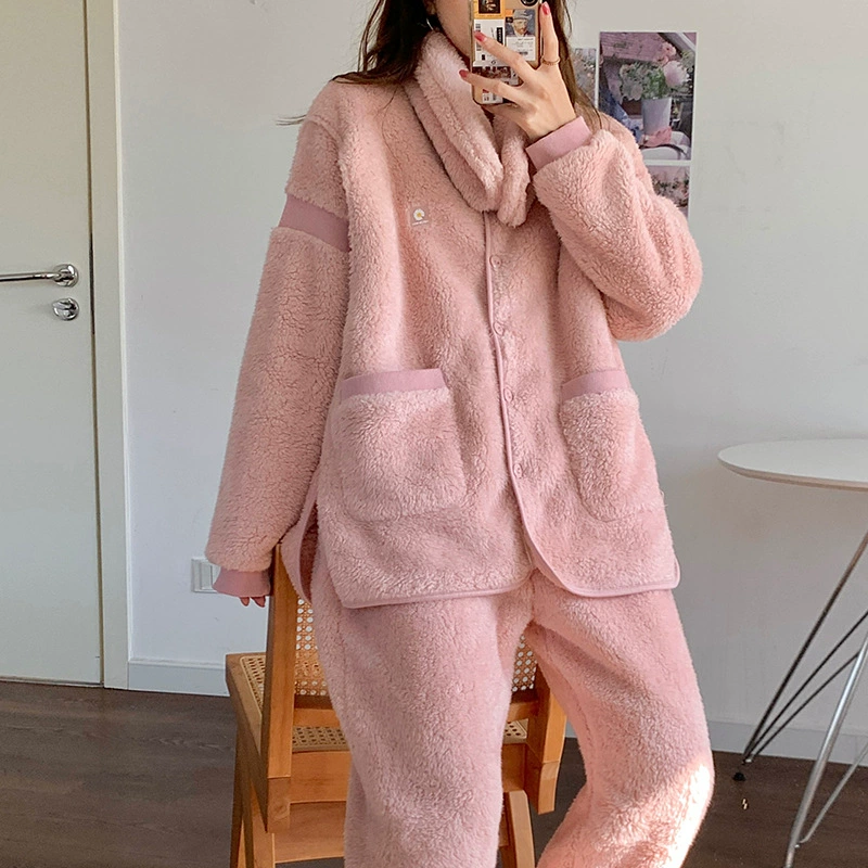 В наличии [отправить шарф 2596] Фланелевая Пижама для беременных теплая Домашняя одежда с длинным рукавом Одежда для кормления месяц