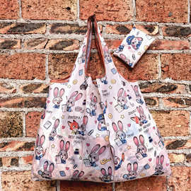 时尚大号大容量可折叠市场购物袋超市环保袋买菜包便携轻便收纳包