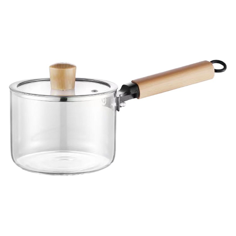 Borosilicato solo Bing vidrio estofado olla eléctrica de cerámica estufa de calefacción fideos instantáneos sopa olla hogar transparente resistente a altas temperaturas olla caliente