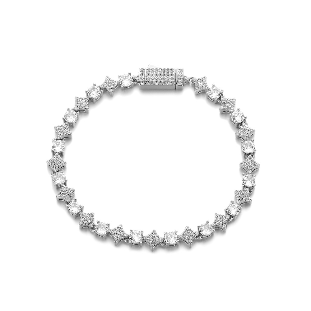 Men’s Moissanite Tennis Chain Is Crafted From Premium Titanium Steel, Hypoallergenic, Tarnish-resistant And Waterproof. Featuring An Understated Luxu_voghion.com