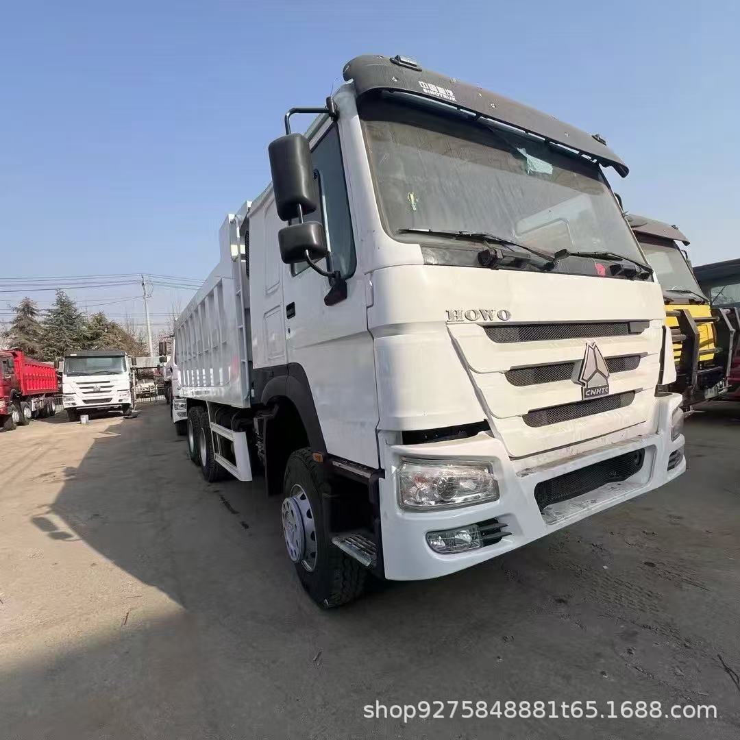 Cross-Border Supply of 6.5m Lightweight Dump Trucks with Front Four and Rear Eight Tires, Soil and Gravel Transport Vehicles, Rear-Turning Dump Semi-Trailers