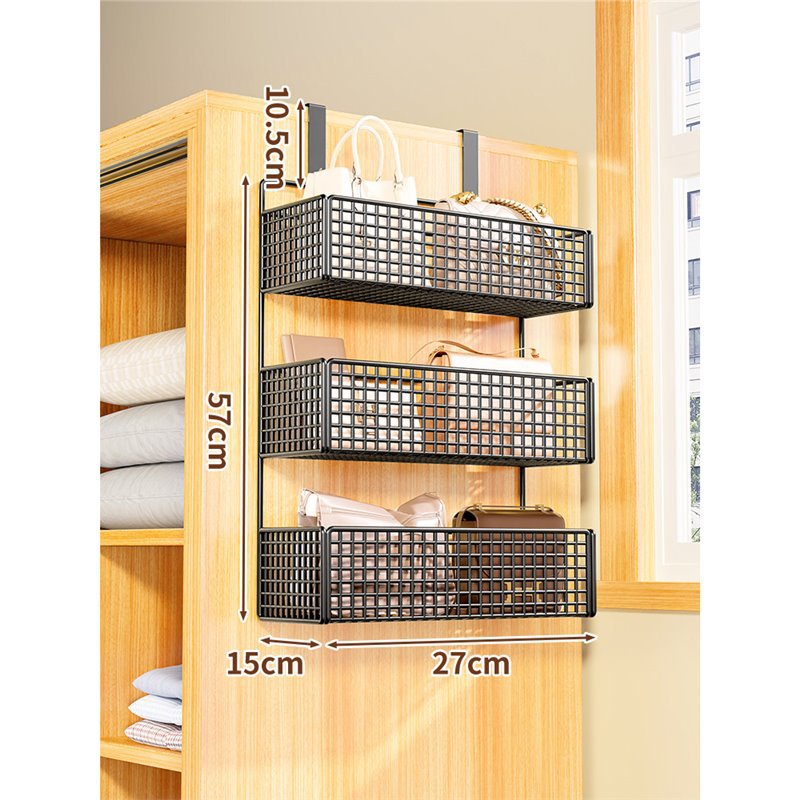 검정색 3단 중형(캐비닛 측면 모델)