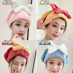 爆発的なドライヘアキャップ吸水シャワーキャップ女性は非常に速くてかわいいドライヘアタオルで髪を洗っている蝶のバッグのスカーフ卸売りをしています