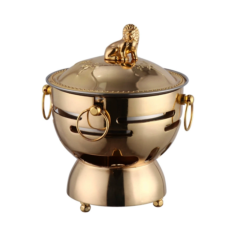 Стальная нержавеющая сталь мисный буфет для еды, один горшок, antique copper, очищенное масло, экологически чистое масло для горячего горшка, одноперсональный кипятильник для коммерческого использования