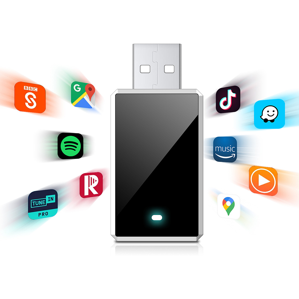 Luruibao Wireless Box 2-in-1 Apple Wireless CarPlay Box Android Auto Cross-Border New Product Adapter
