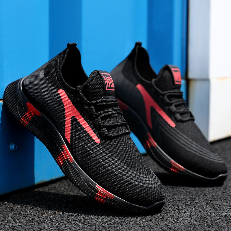 2021 new pattern Spring gym shoes ventilation light Casual shoes man Cloth shoes Korean Edition gym shoes Trendy shoes