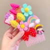 Cartoon cute children's bangs with bow, hairpins, non-slip hair accessory