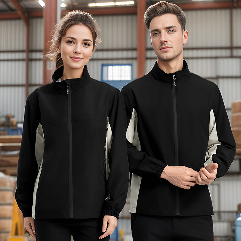 Store Salesperson Workwear Wholesale Enterprise Outdoor Sports Soft Shell Jacket Jacket Men's Breathable Thin Style