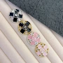 手缝镶钻滴油金属扣子
