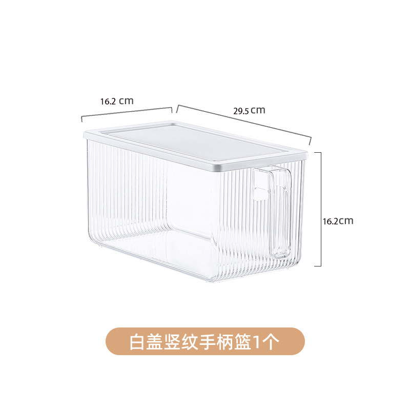 Caja de almacenamiento de refrigerador para alimentos de grado alimenticio, caja de preservación de verduras con mango para refrigeración especial, cocina congelada, acabado y sellado