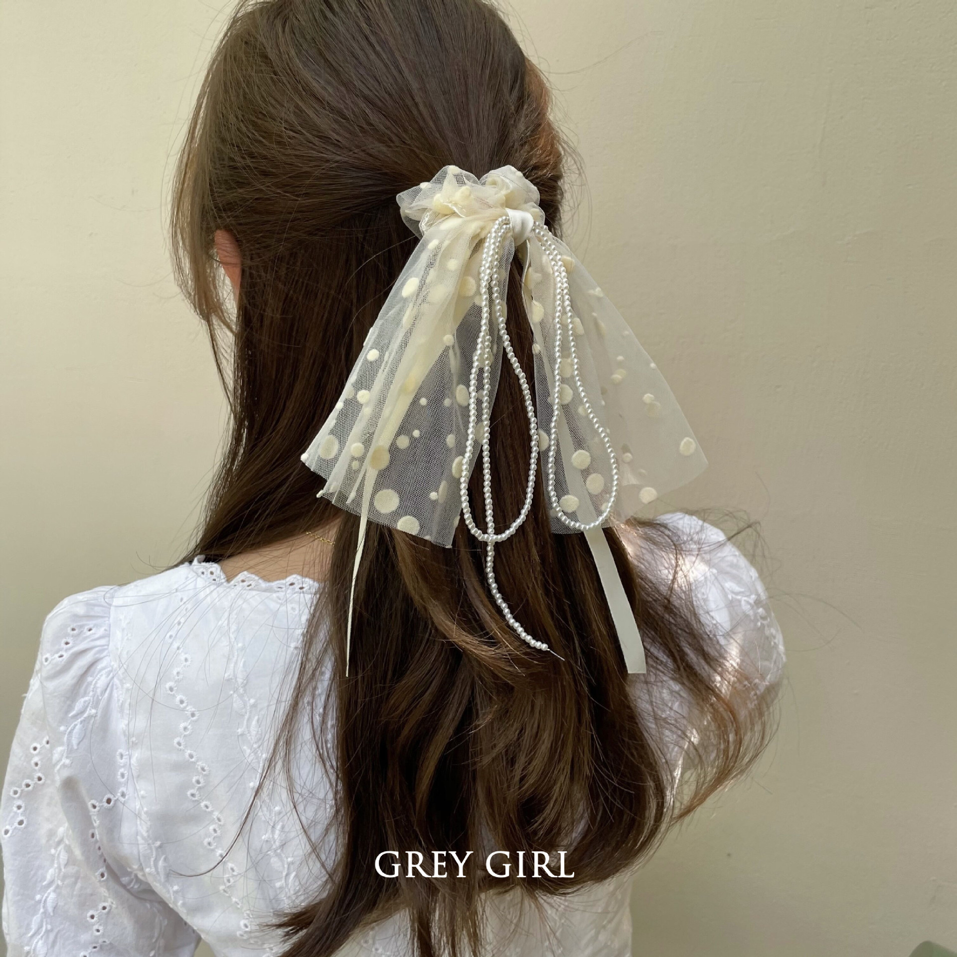 Nihaojewelry Fashion Polka Dot Satin Ribbon Bowknot Hair Scrunchies Wholesale Jewelry display picture 6