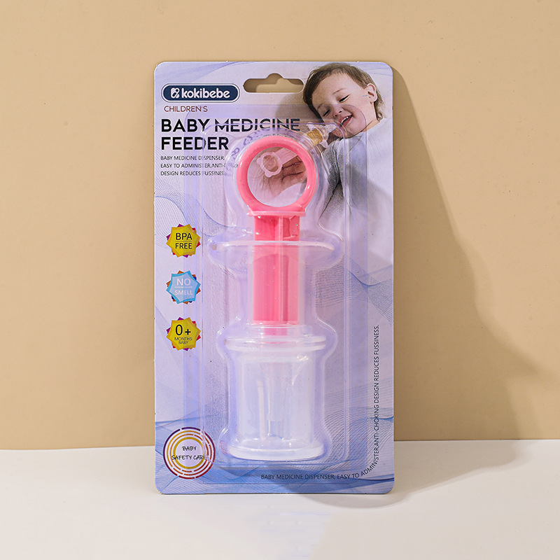 Los fabricantes suministran pezón alimentador de Medicina de silicona bebé chupete cabeza alimentador de medicina infantil anti-estrangulamiento alimentador de agua