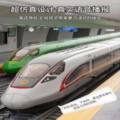 超大号高铁玩具火车动车模型儿童复兴和谐号男孩电动轨道合金奇换