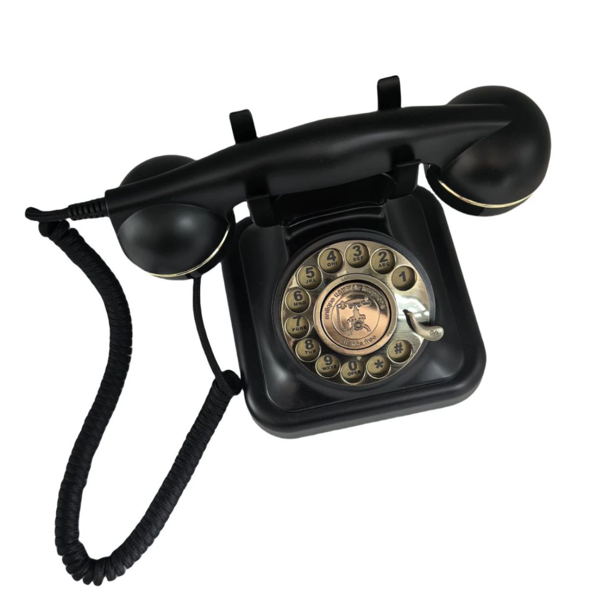 Прямые поставки с фабрики: ретро-телефон с вращающимся диском, ностальгический телефон для свадеб и вечеринок, телефон с функцией записи сообщений.