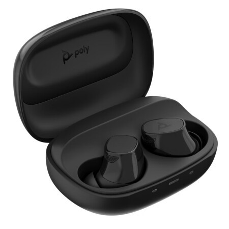 POLY Plantronics Free20 Grey True Wireless Bluetooth Headset ANC Active Noise Reduction 6 Microphone