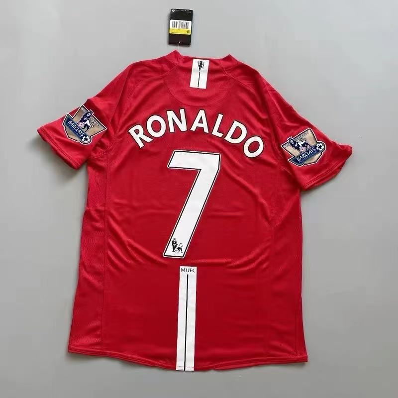 Nike x Manchester United Retro 2007/08 Home Ronaldo #7 Jersey Red