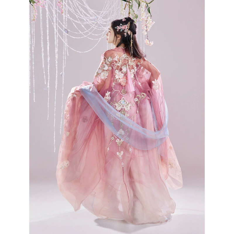 Нефритовая техника [Yunyan Huanyan] Оригинальная китайская одежда женская вышитая юбка