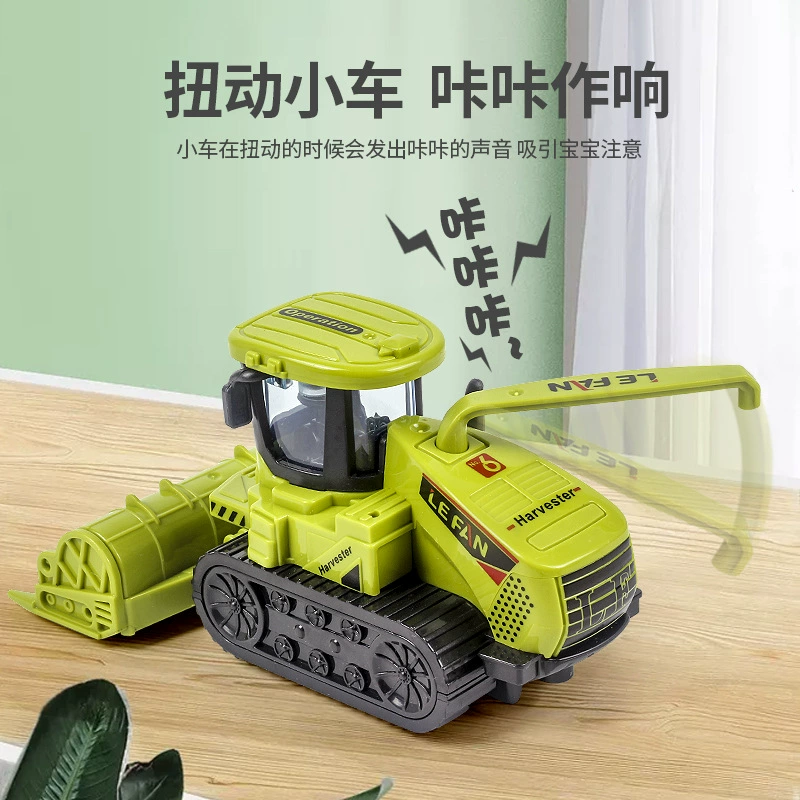 Toy Tractor (Captain Nile) Realistic Inertia Model, Die-Cast Alloy, 13.5 cm Compact