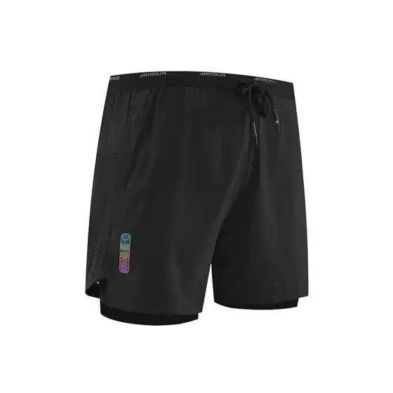 Brand in stock American Basketball Shorts Men's Summer Fake Two-piece Lined Anti-walking Fitness Running Three-point Pants