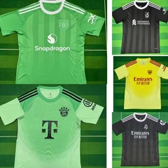 25-26 バイエルン グリーン ゴールキーパー マンチェスター・ユナイテッド リバプール レアル・マドリード アーセナル サッカーユニフォーム ファンバージョン