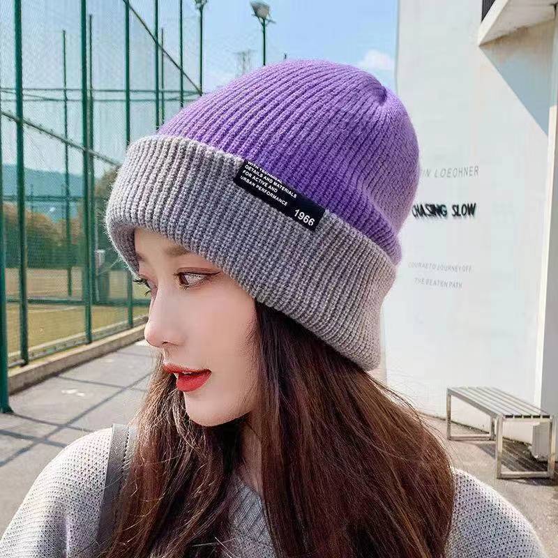 帽子女性の冬厚く暖かいニット帽子クロスボーダー韓国スタイル耳保護両面パイル帽子ウール帽子男性卸売|undefined