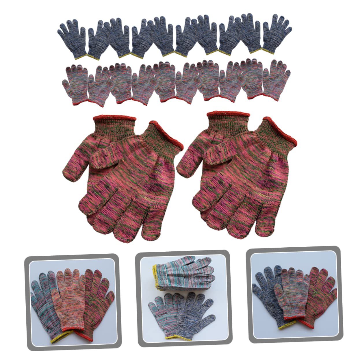 Nylon wear-resistant non-slip men's gloves