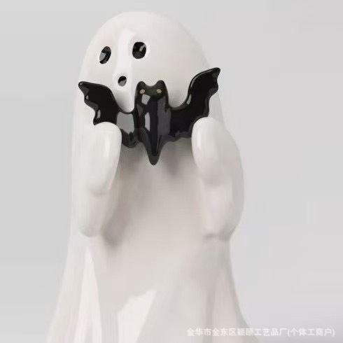 国境を越えた人気のかわいいゴースト像ハロウィンクリエイティブゴーストオーナメントホームガーデンデコレーション|undefined
