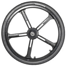 耐动新品20x1.75双弹免充气电动自行车减震舒适实心蜂窝轮胎轮组