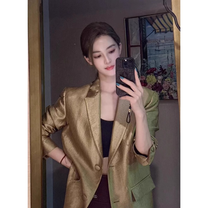 샴페인 골드 블레이저