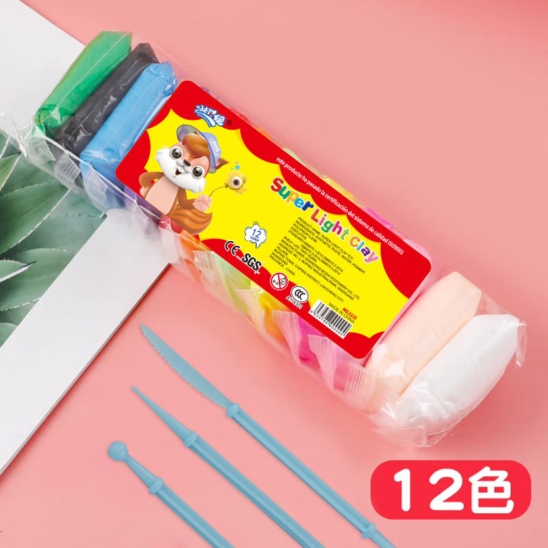 Fábrica mayorista de arcilla para niños DIY barro de color hecho a mano arcilla ultra ligera goma de barro espacio juego de juguetes