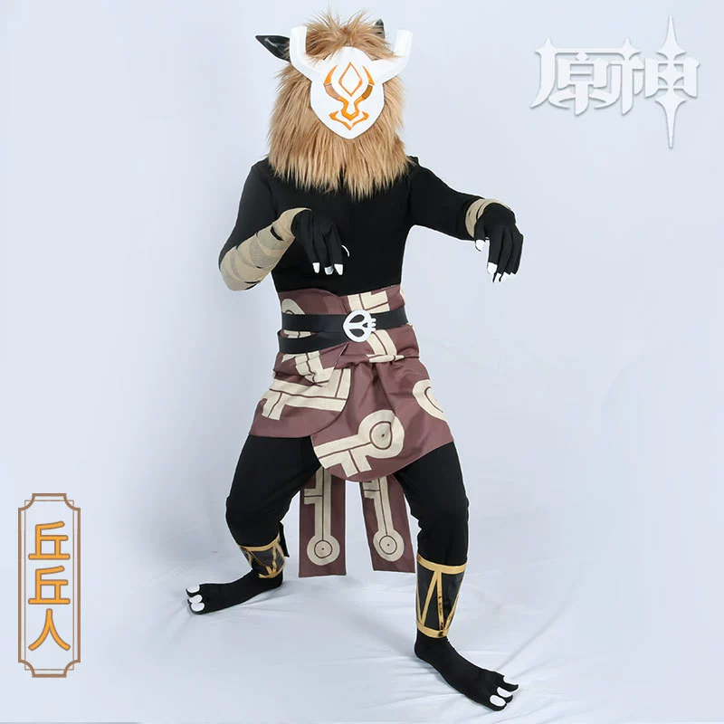 Оригинальная одежда для косплея God COS Qiuqiu Man, мужской плюшевый головной убор, QQ Man, двухмерная игровая одежда для ролевых игр