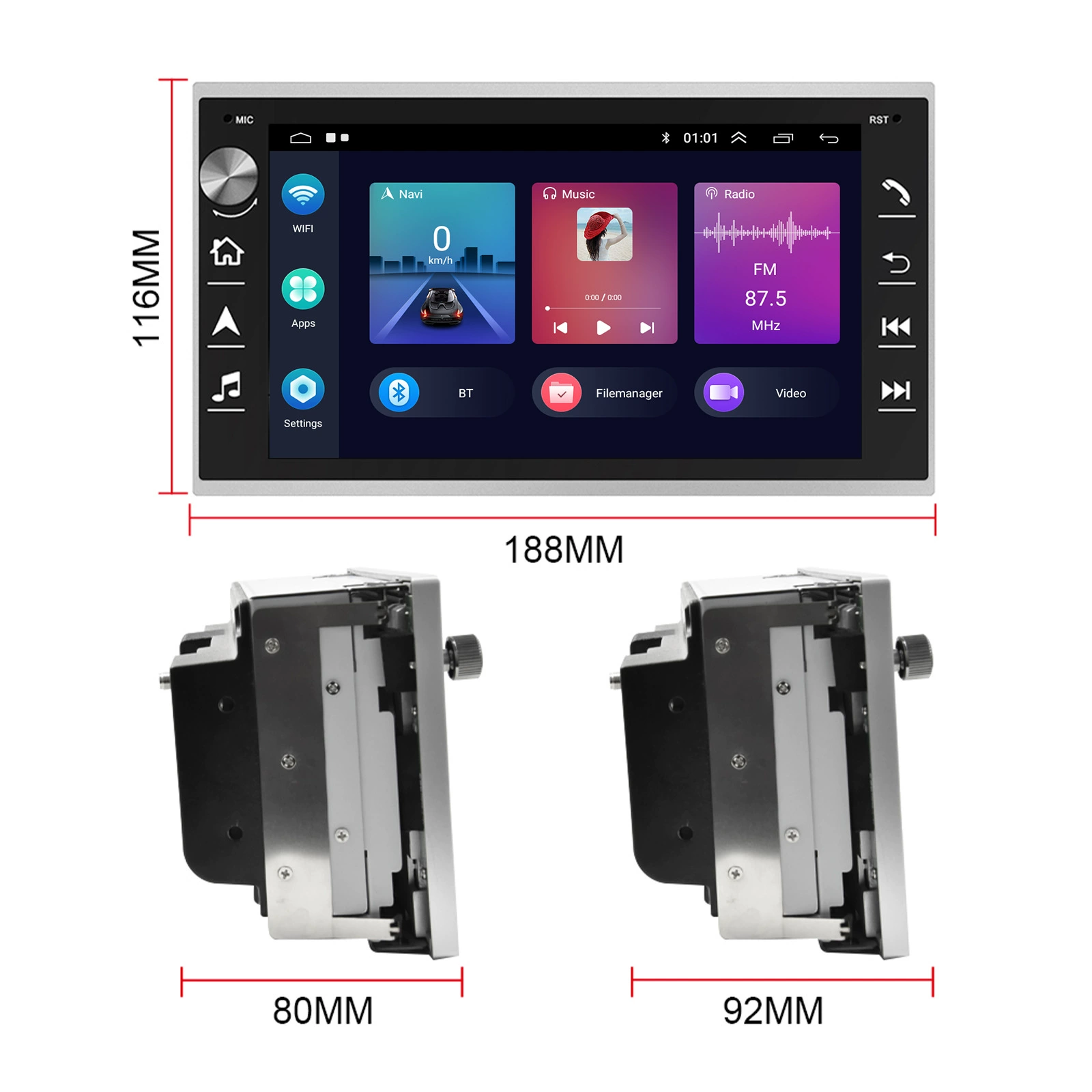 Подходит для 7" Android 13.0, большой экран для Volkswagen Lingyu, CarPlay, навигация Android, центральный мультимедийный блок