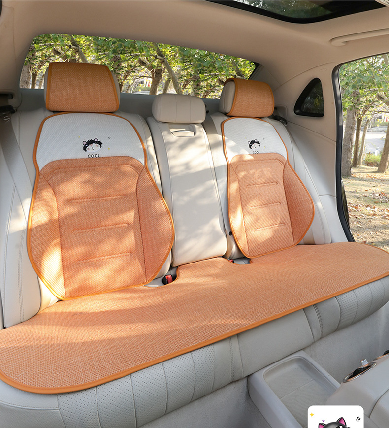 Car Seat Cushion, Suitable for All Seasons, Light Luxury and High-End Feel, Seat Cushion Cover, Single Driver's Seat Fabric Cushion